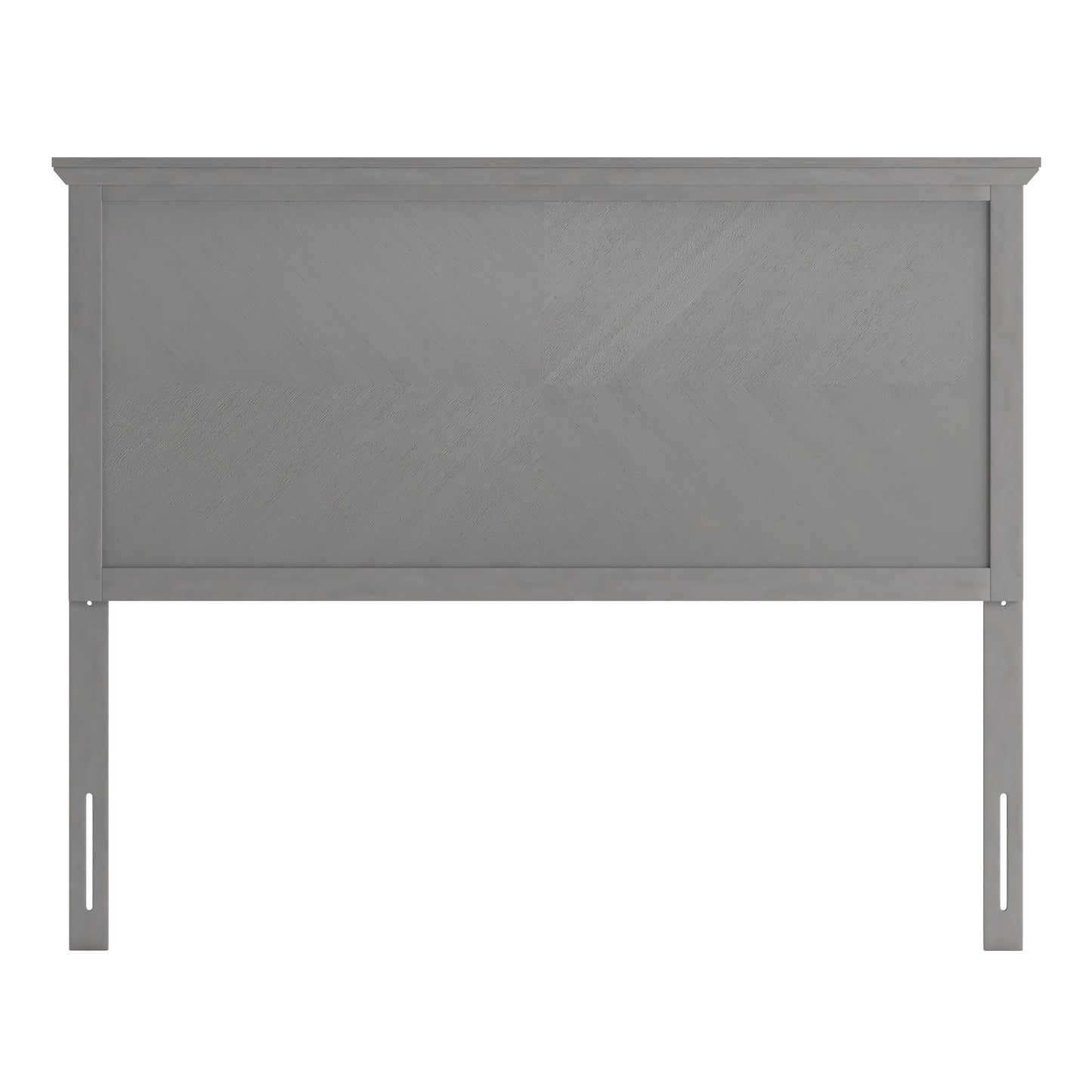 Herringbone Headboard MG-97881-FHB-F-KHB-QHB in Brown and Gray Wash Finish