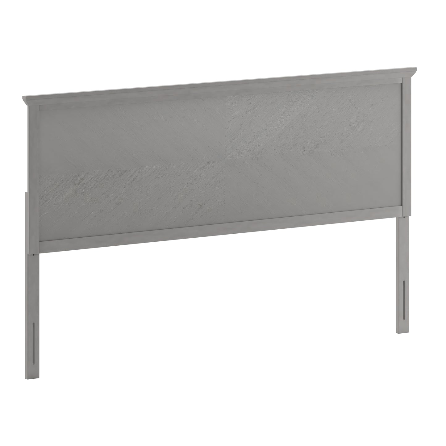 Herringbone Headboard MG-97881-FHB-F-KHB-QHB in Brown and Gray Wash Finish