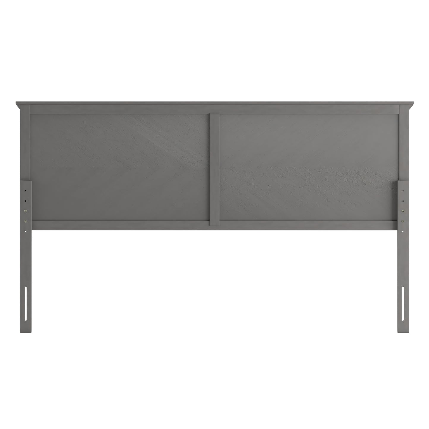 Herringbone Headboard MG-97881-FHB-F-KHB-QHB in Brown and Gray Wash Finish