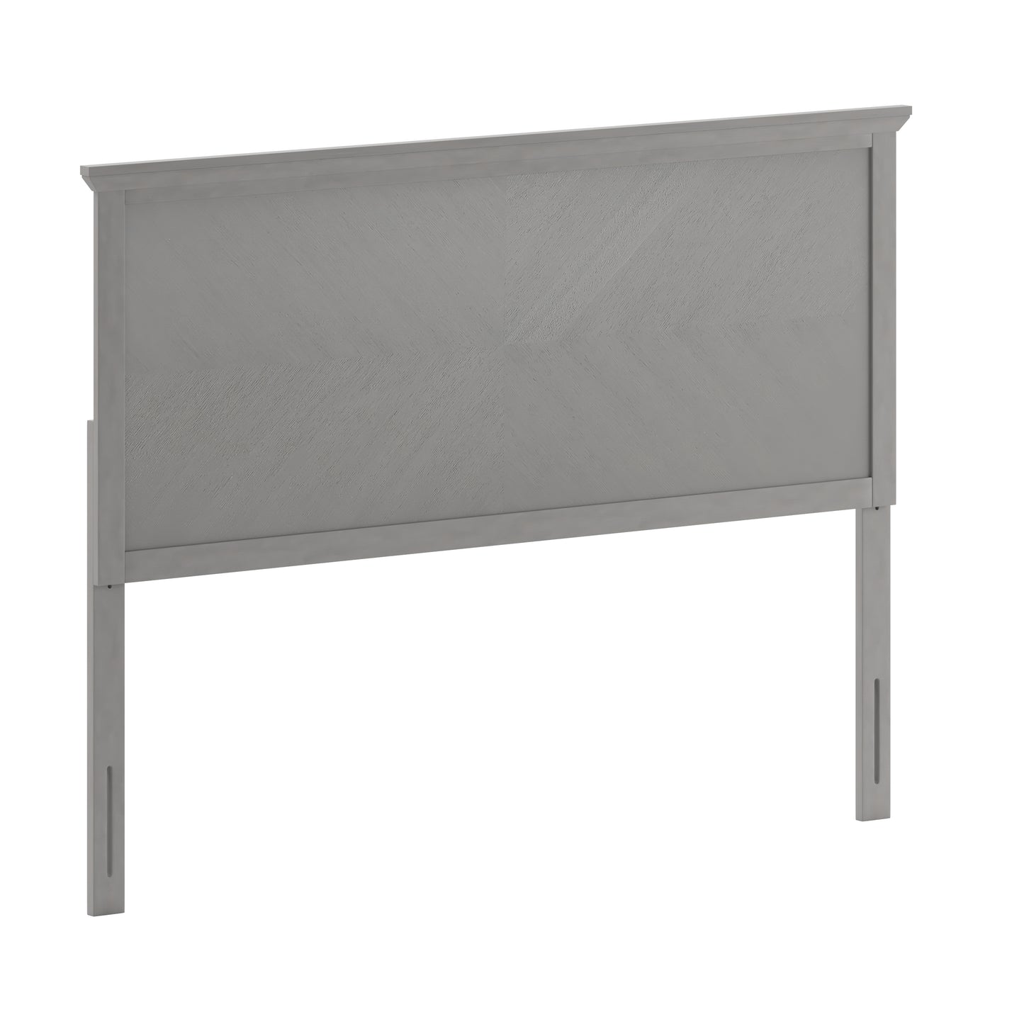 Herringbone Headboard MG-97881-FHB-F-KHB-QHB in Brown and Gray Wash Finish