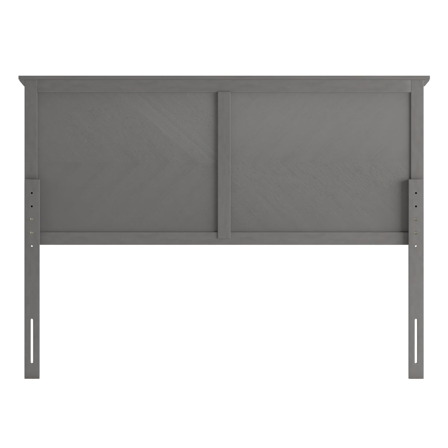 Herringbone Headboard MG-97881-FHB-F-KHB-QHB in Brown and Gray Wash Finish