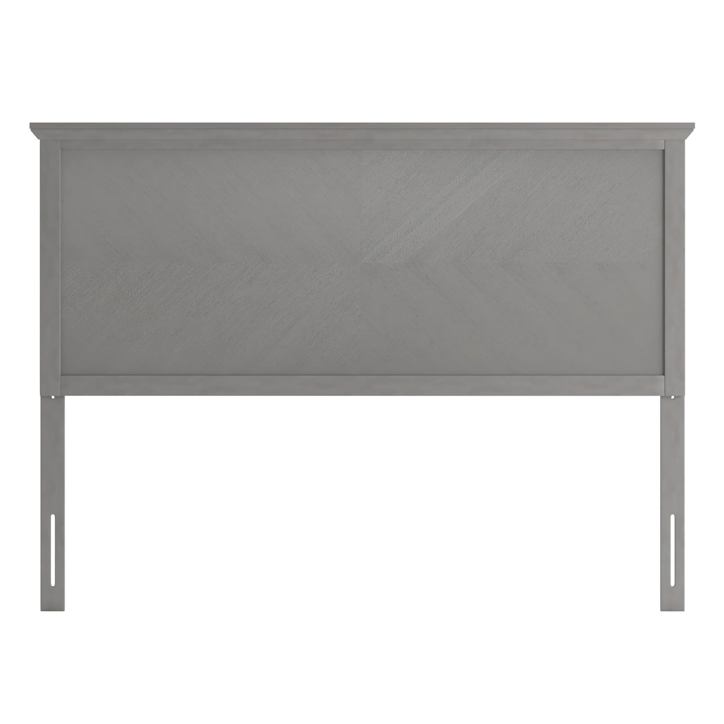 Herringbone Headboard MG-97881-FHB-F-KHB-QHB in Brown and Gray Wash Finish