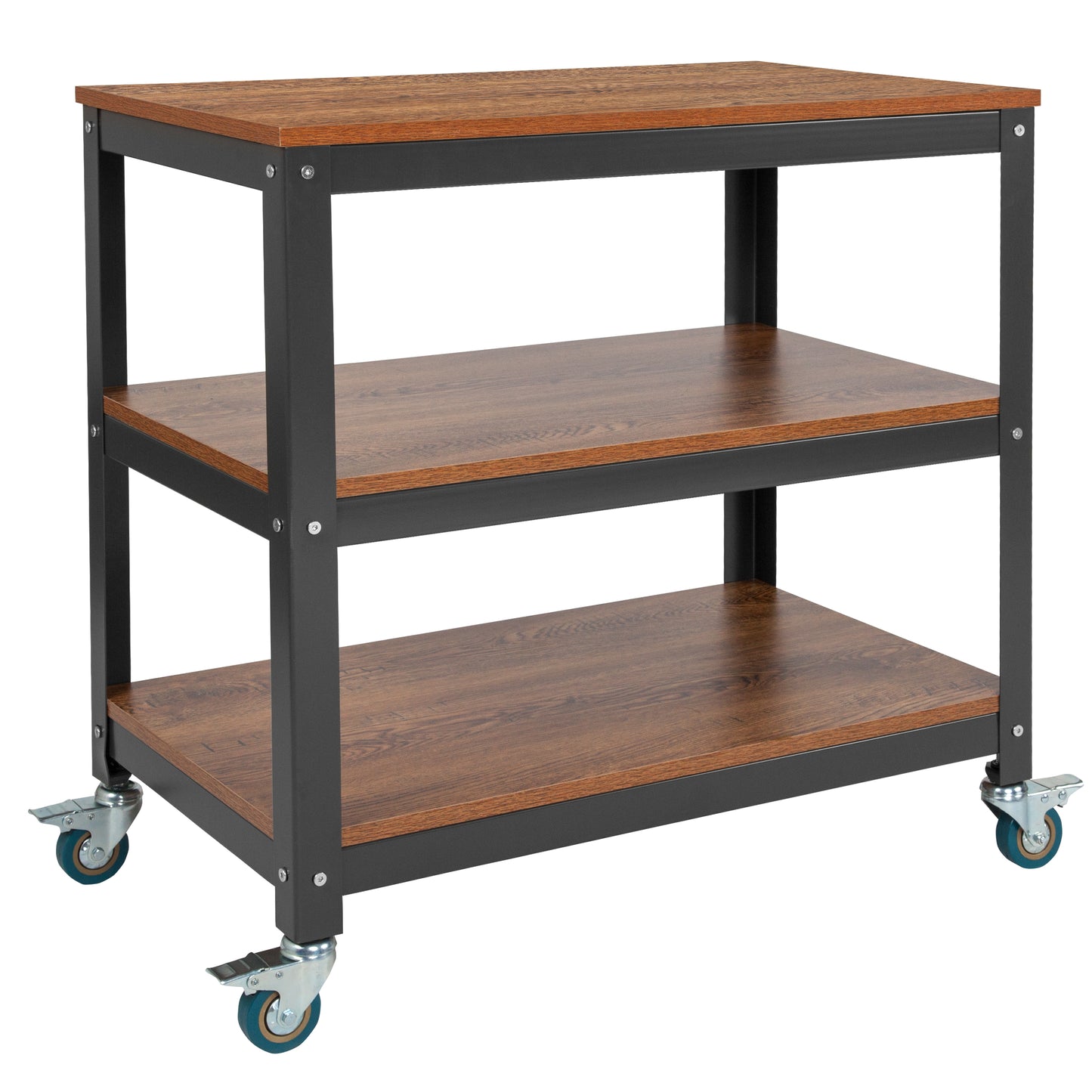 Brown Mobile Bookcase/Cart NAN-JN-2522B3-GG