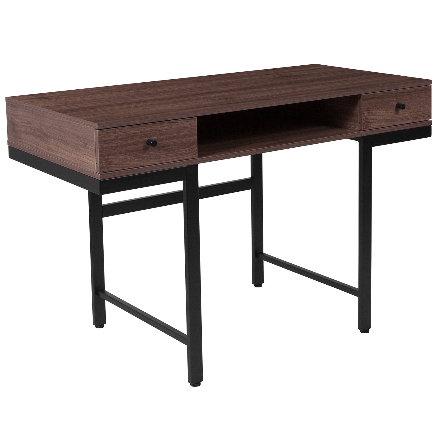 Dark Ash 2 Drawer Writing Desk NAN-NJ-29315-GG