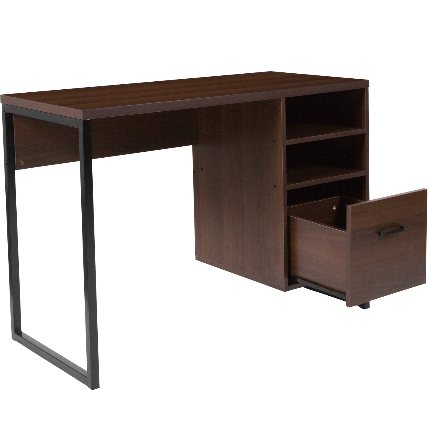 Rustic Coffee Computer Desk NAN-NJ-HD10168-GG