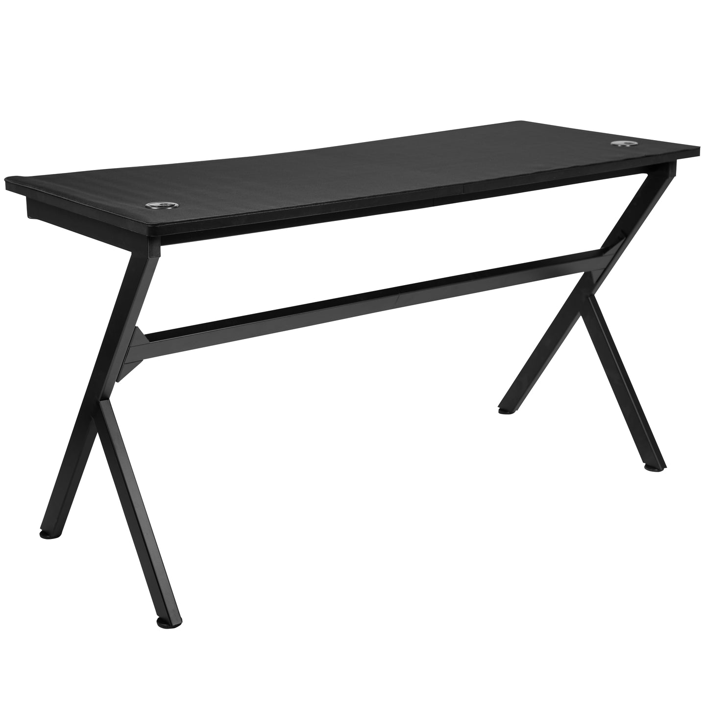 55" Black Computer Gaming Desk NAN-TG-D1904L-GG