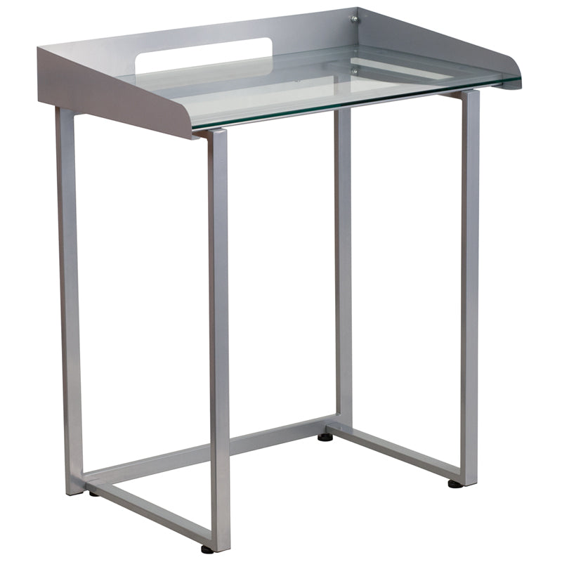 Glass Raised Border Desk NAN-YLCD1234-GG