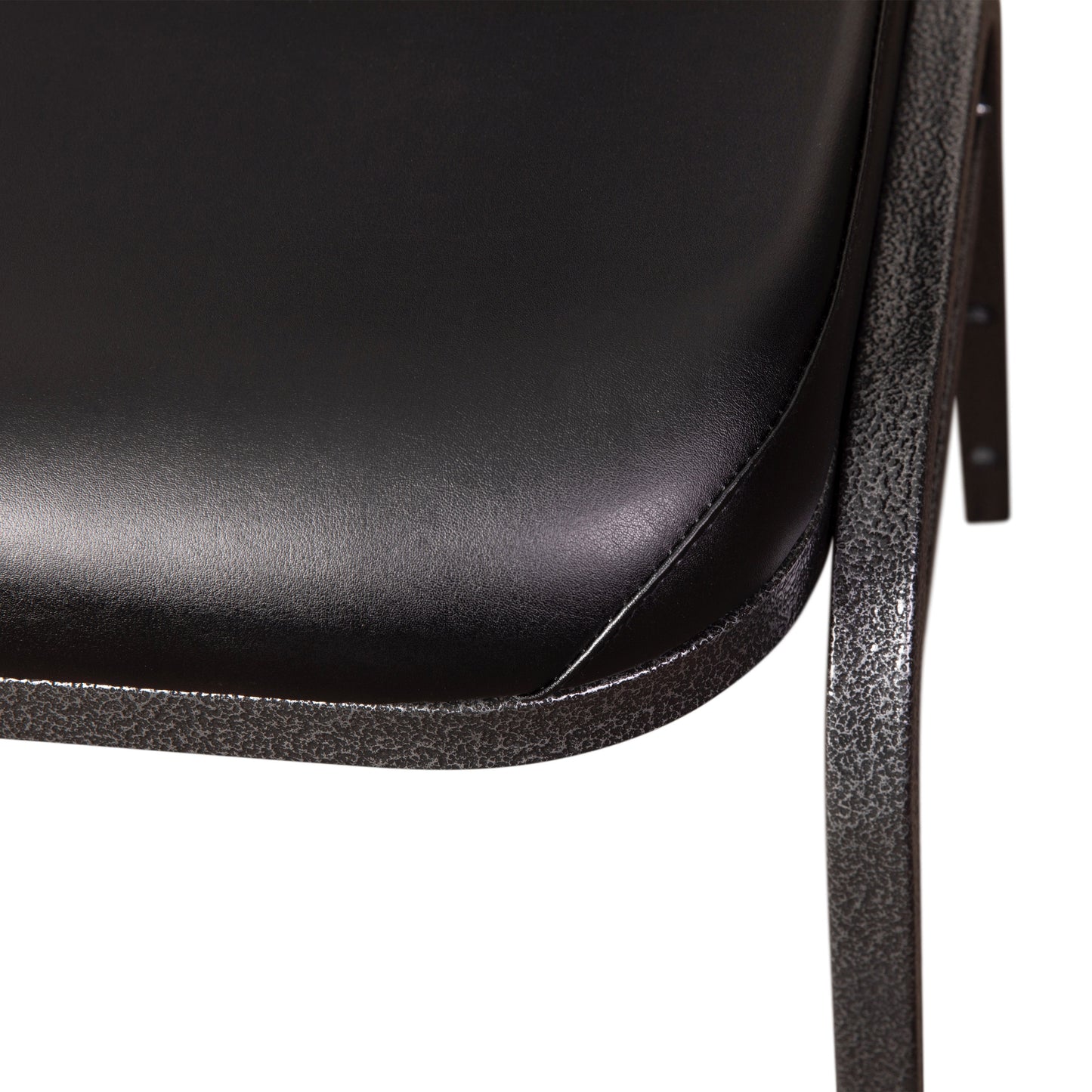 Black/Silver Vein Stack Chair NG-ZG10006-BK-SILVERVEIN-GG