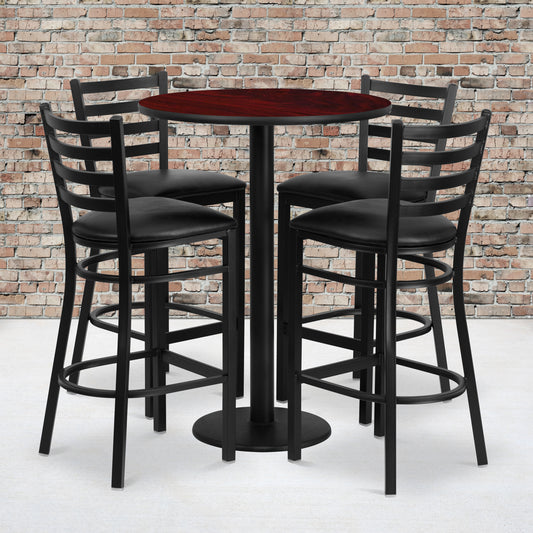 30RD MA Bar Table-BK VYL Seat RSRB1022-GG