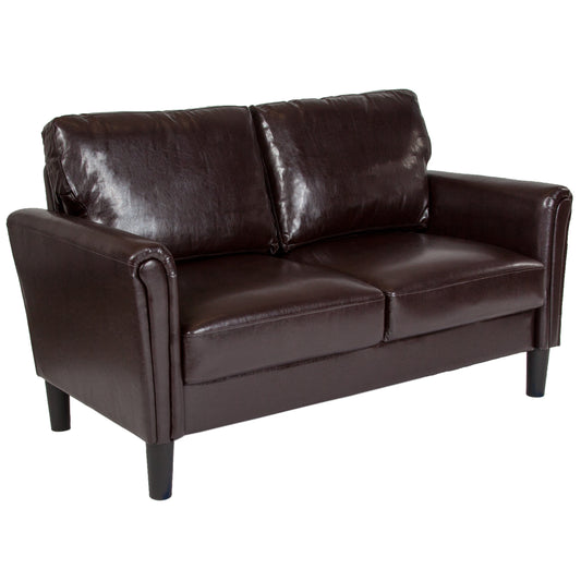 Brown Leather Loveseat SL-SF920-2-BRN-GG