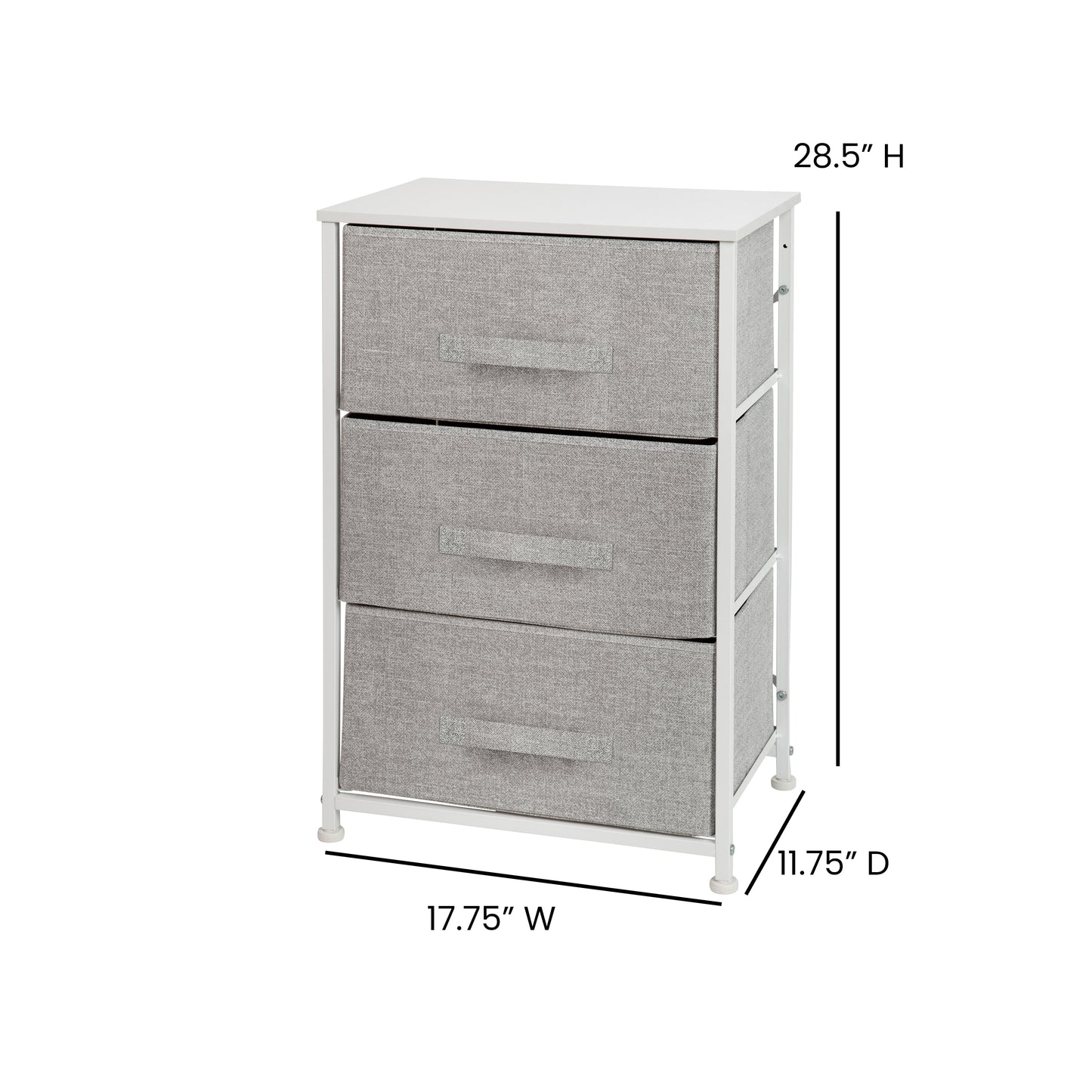 White/Gray Tall Organizer WX-5L203