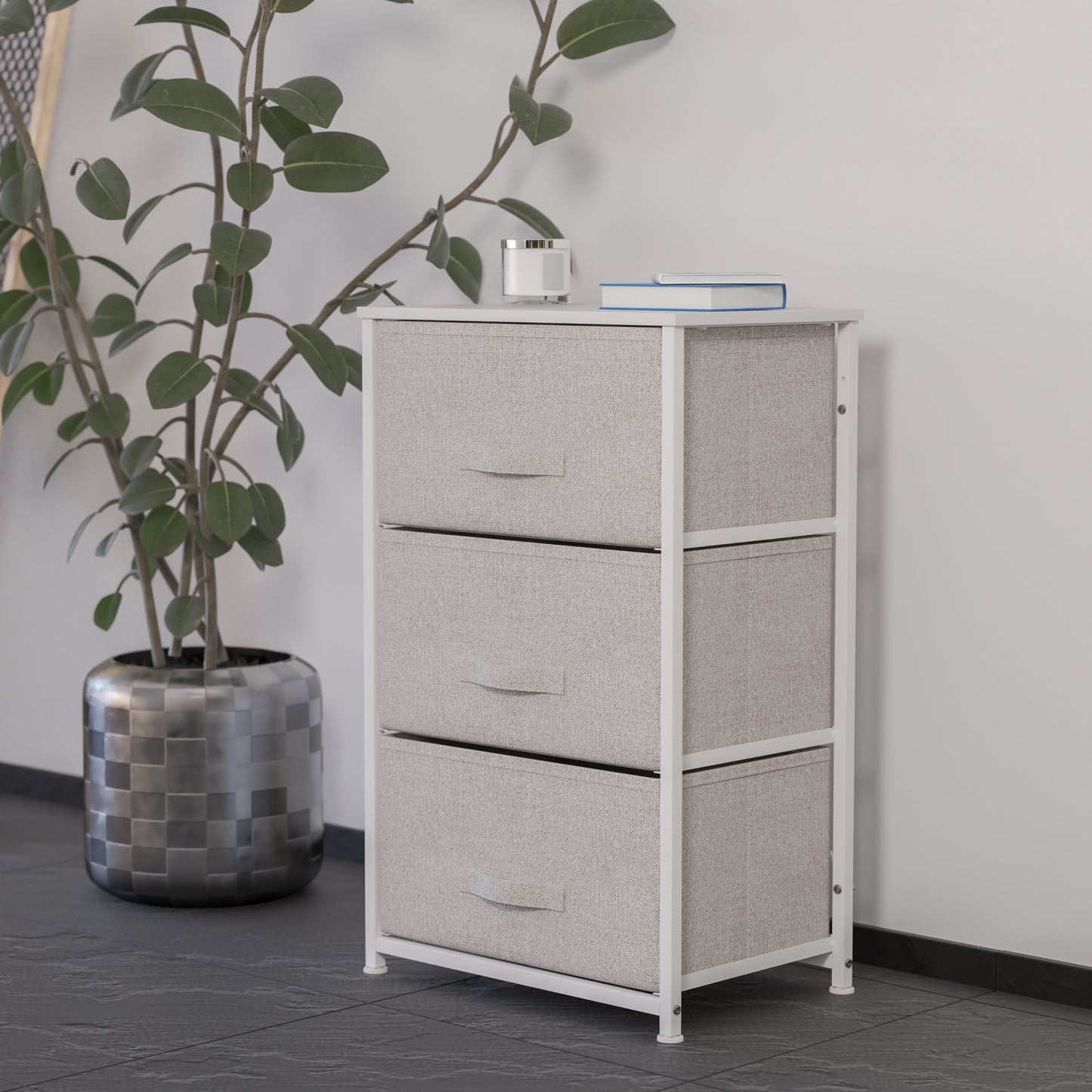 White/Gray Tall Organizer WX-5L203