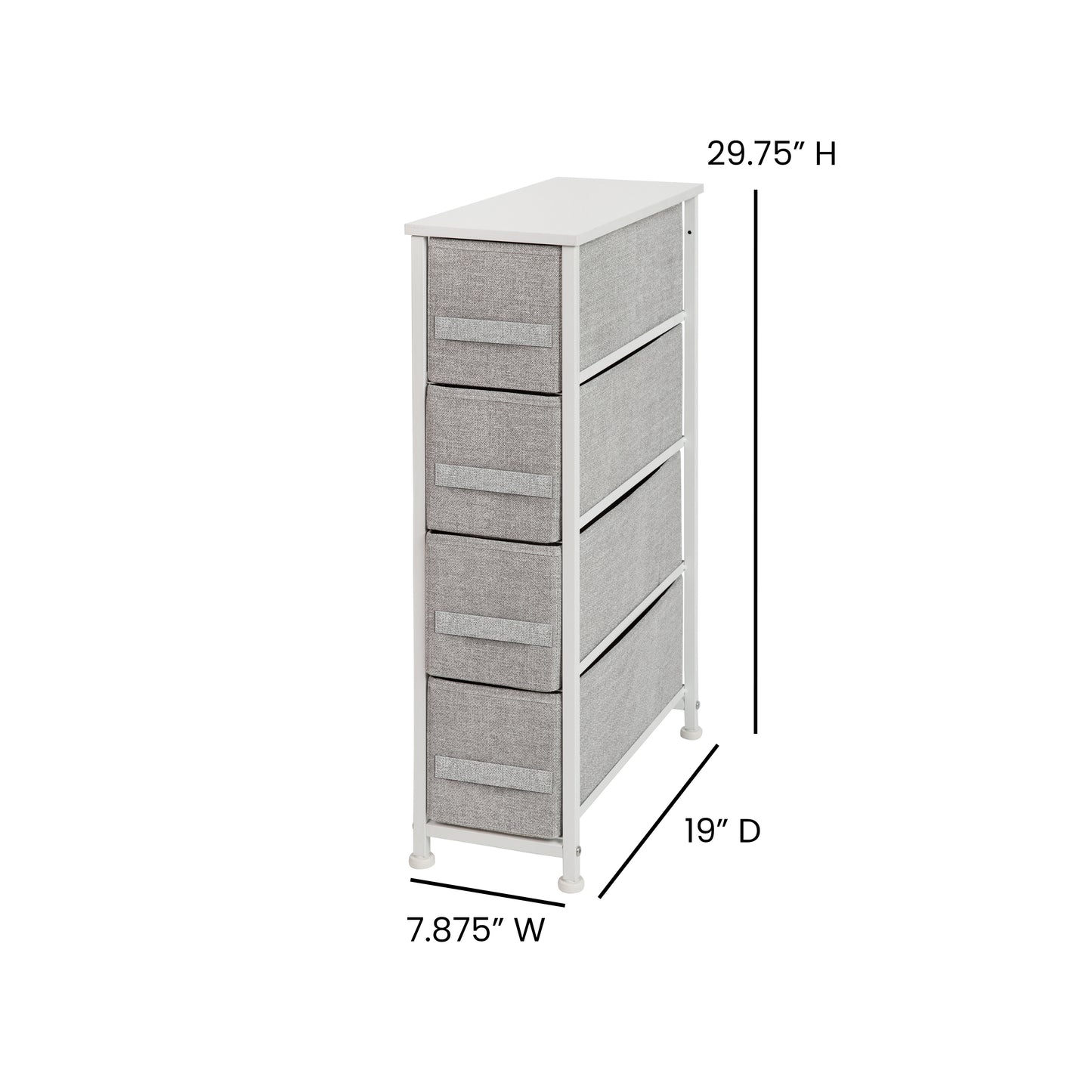 White/Gray Tall Organizer WX-5L203