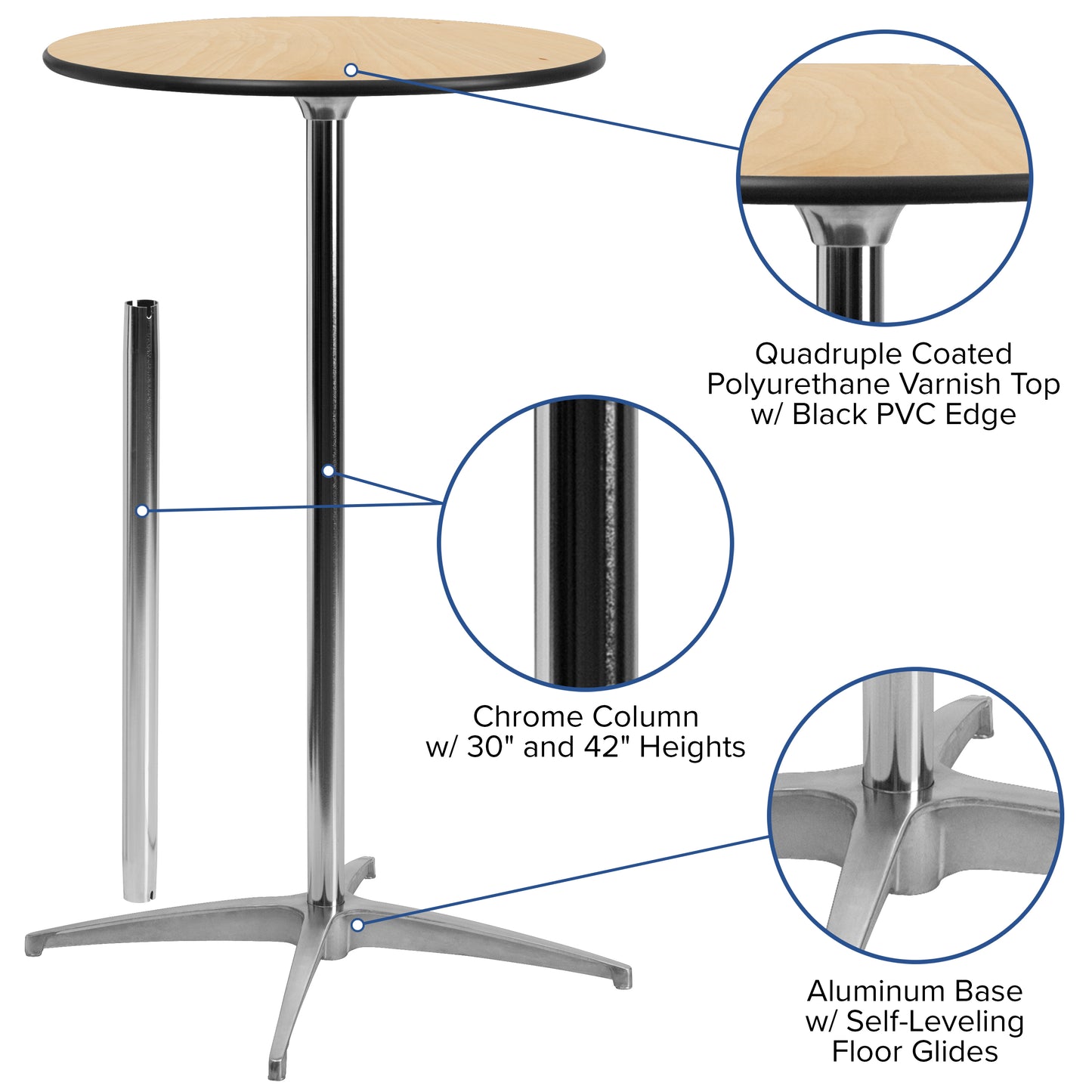 24RD Pub Table - 2 Columns XA-24-COTA-GG