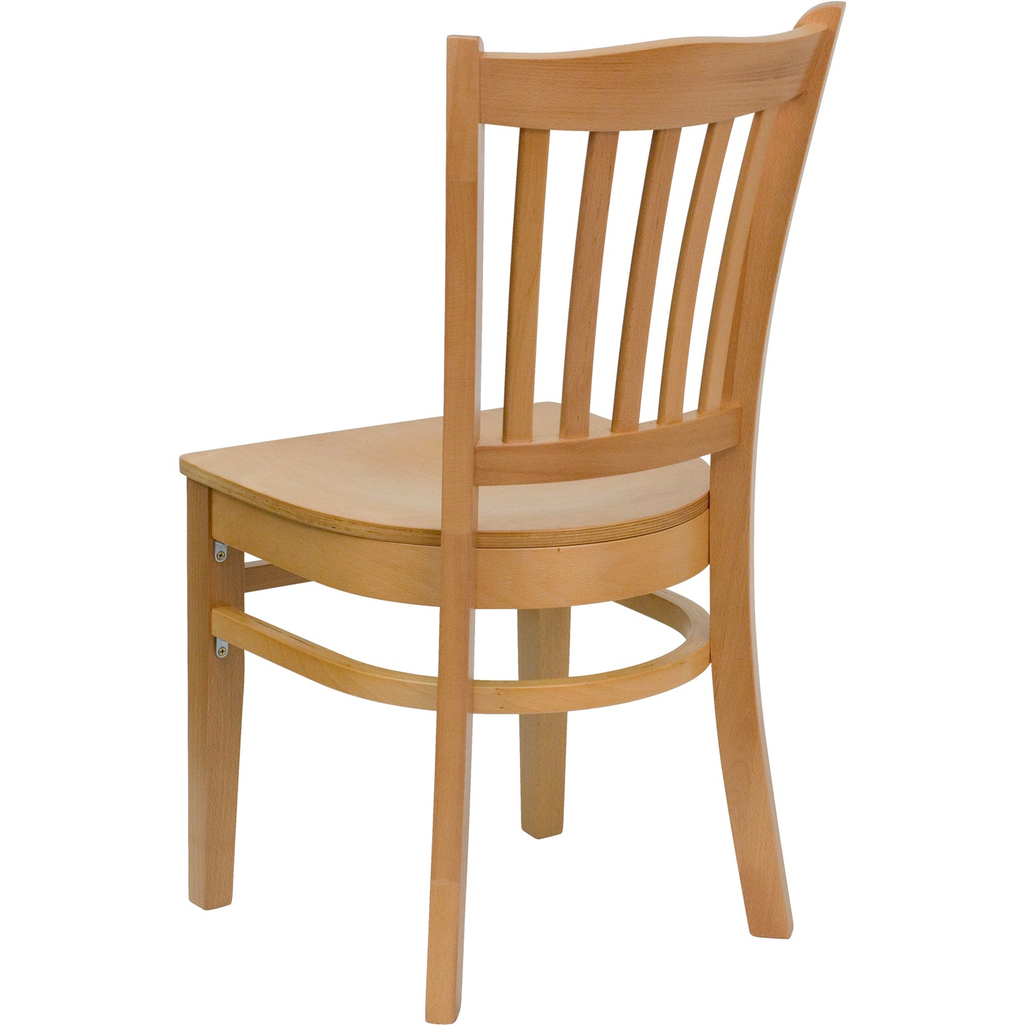 Natural Wood Dining Chair XU-DGW0008VRT-NAT-GG