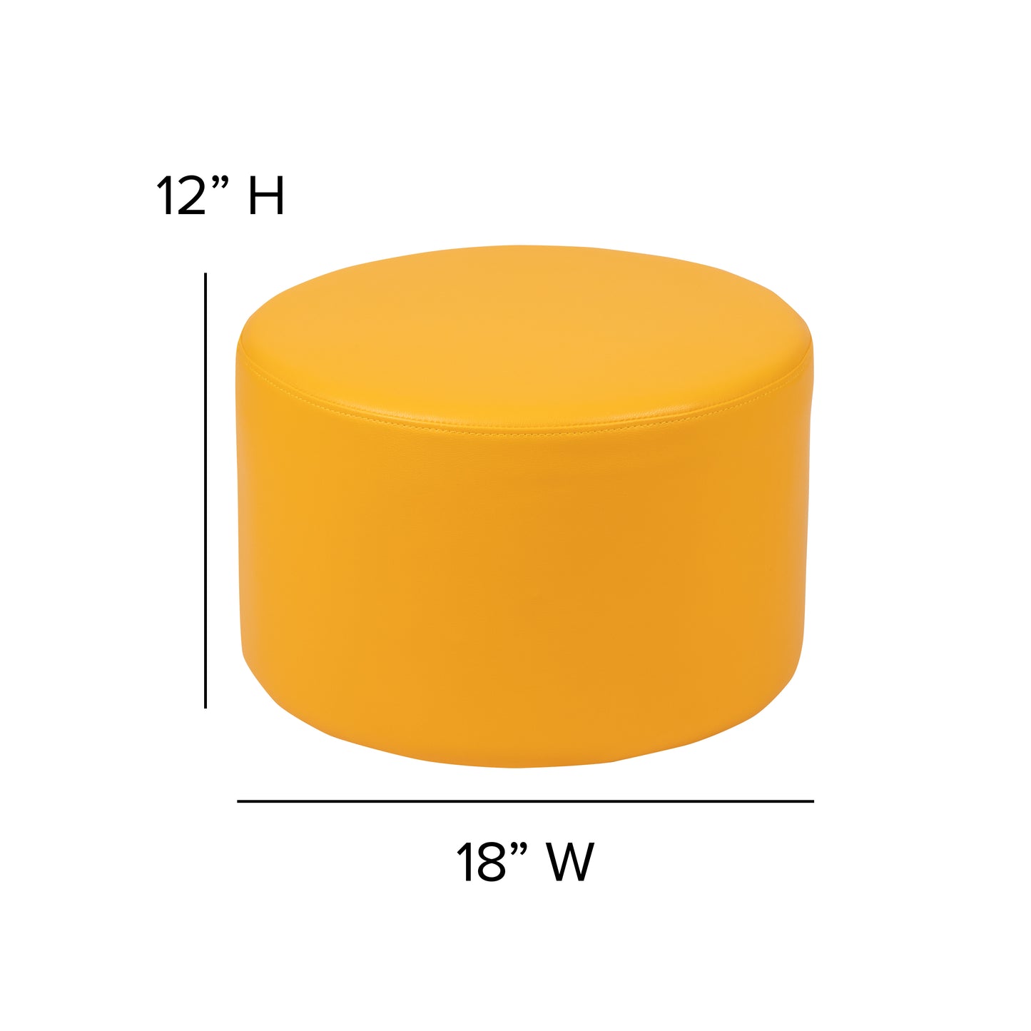 12" Soft Seating Circle-Yellow ZB-FT-045R-12-YELLOW-GG