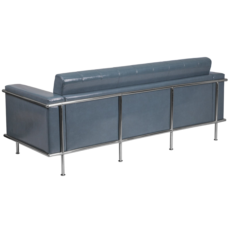 Gray Leather Sofa ZB-LESLEY-8090-SOFA-GY-GG